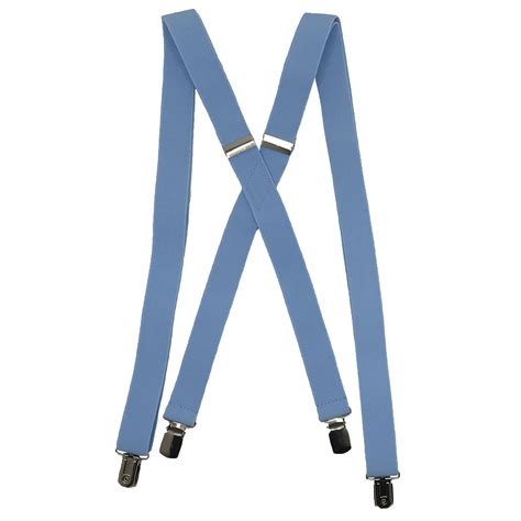 Dusty Blue Mens Suspenders 1inch X Back Spencer Js