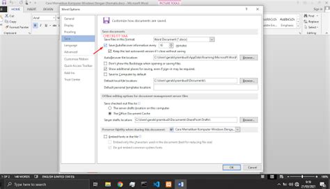 Cara Autosave Di Microsoft Word Tutorial Programming And Digital Marketing