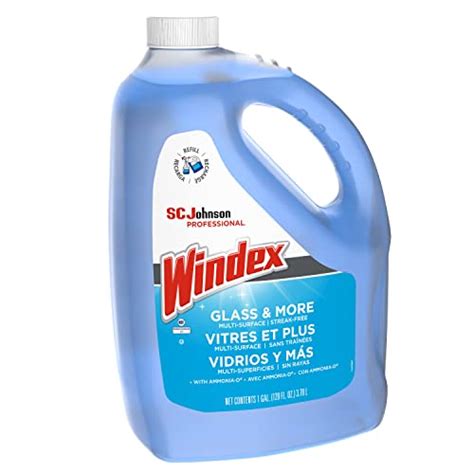 Windex Glass And Multi Surface Cleaner 696503blue 128 Ounce Pack Of