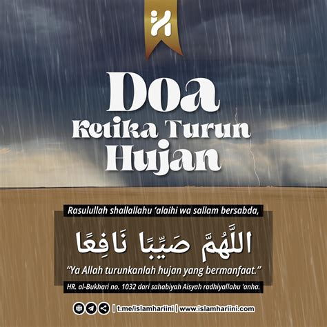 Doa Ketika Turun Hujan | IHI