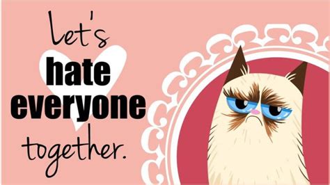 valentine s day cards of the grumpy cat 18 pics