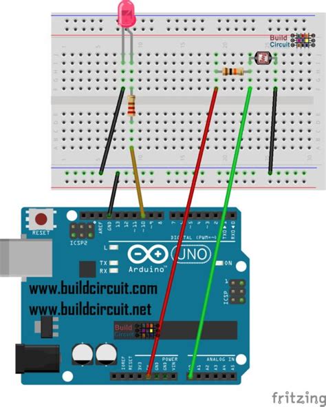 Arduino Project 2 LDR Photoresistor And LED BuildCircuit COM