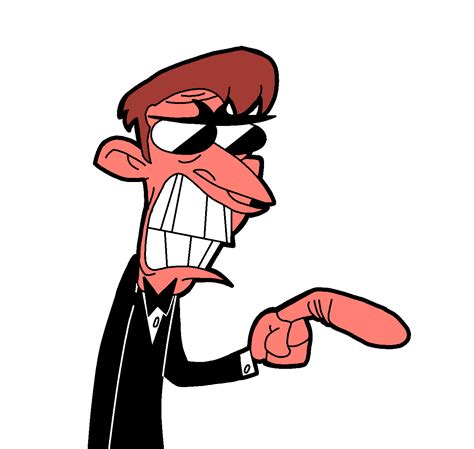 Angry Cartoon Man Pointing