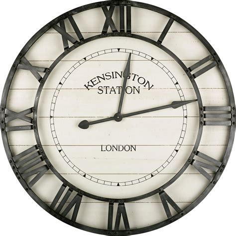 Large Decorative Wall Clock 36 Inch Round Oversized Roman Numeral