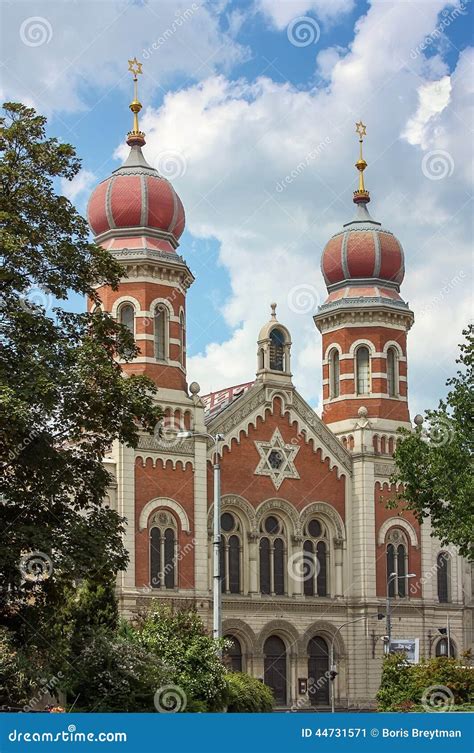 Great Synagogue Plzen Stock Image Image Of History 44731571