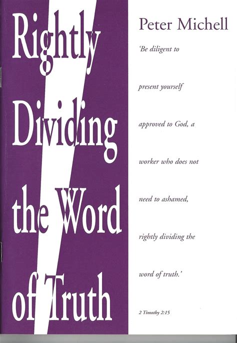 Rightly Dividing The Word Of Truth Free Bible Booklets