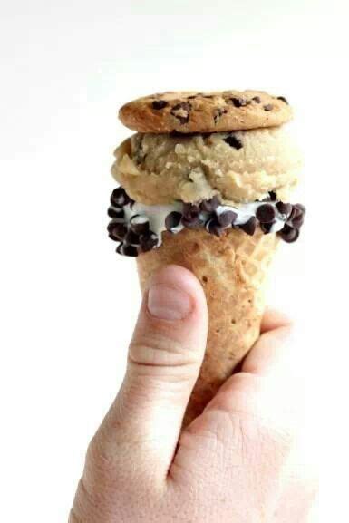 Chocolate Chip Cookie Dough Ice Cream Cone Chocolate Chip Cookies