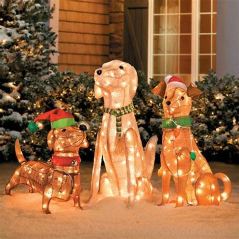 Lighted Pretty Dog Labrador Dachshund Mutt Boxer Christmas Outdoor Yard