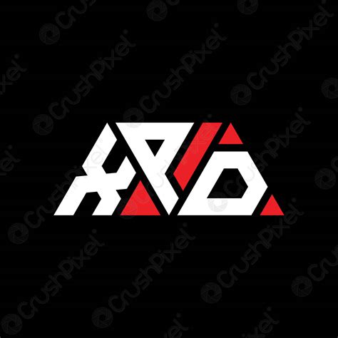 Xpd Triangle Letter Logo Design With Triangle Shape Xpd Triangle