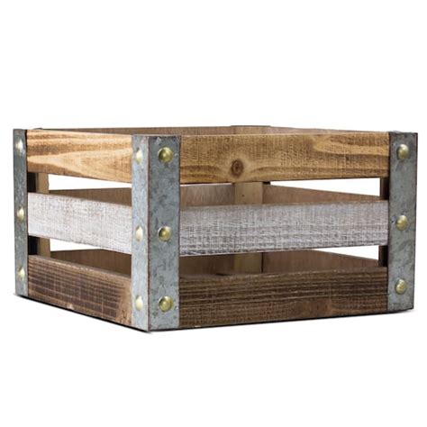 16 Rustic Wooden Storage Crate Michaels