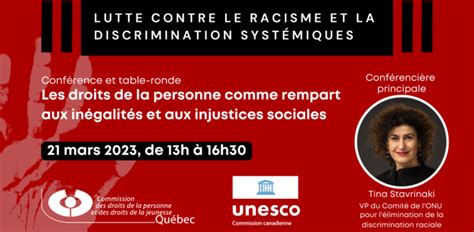 La lutte contre le racisme et la discrimination systémiques Les