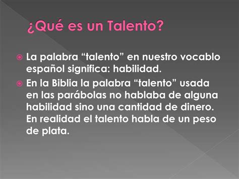 Ppt La Parabola De Los Talentos Powerpoint Presentation Free