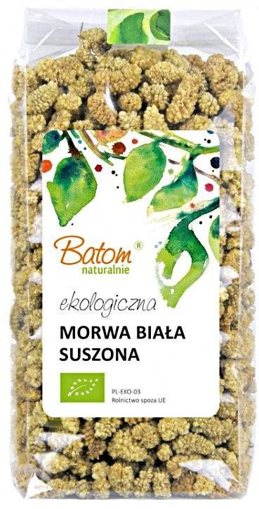 Morwa suszona biała owoce BIO 250 g - Batom - sklep Zielona Esencja