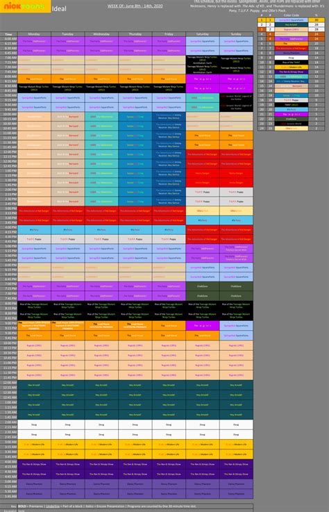 Nickelodeon Schedule Archive Ii — Ideal Nickelodeon Networks Dump Nick