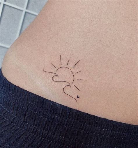 Sun And Wave Tattoo Waves Tattoo Sunset Tattoos Sun Tattoos