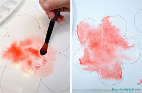 Beautiful Watercolor Poppy Art Kids Can Make Projects With Kids