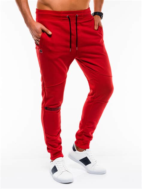 Mens Sweatpants P743 Red Modone Wholesale Clothing For Men