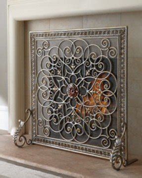 Shop frontgate selection of decorative and functional fireplace screens to keep the fire inside your fireplace, these glass and iron fireplace screens have gorgeous decorative frames and fireplace screens. Fireplace Screen Decorative - Foter