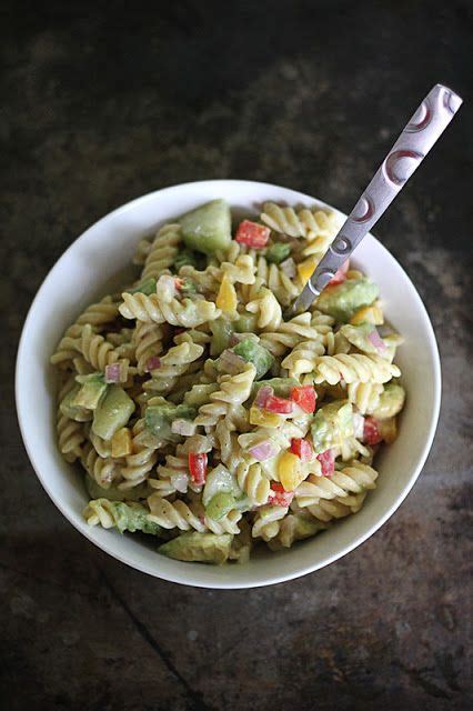 I am obsessed with this creamy chipotle pasta. Creamy Chipotle Pasta Salad (With images) | Healthy salad ...