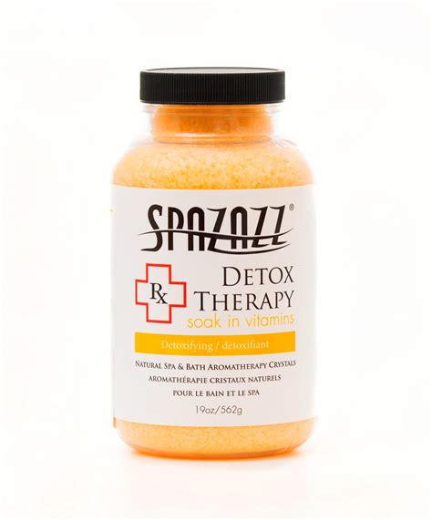 spazazz rx detox therapy spa bath crystals h2o outlet