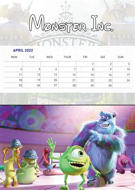 Free Printable Disney Calendar 2022 Printable Calendar 2023
