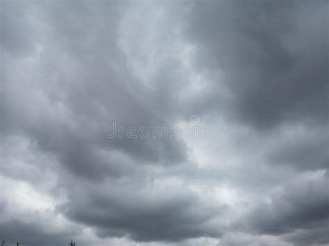 Black Clouds In The Sky Before The Rain Coming Stock Photo Image Of