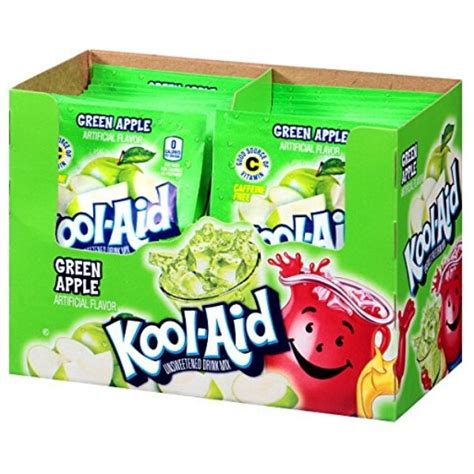 Kool Aid Drink Mix Green Apple 48 Ct Iwholesalecandyca