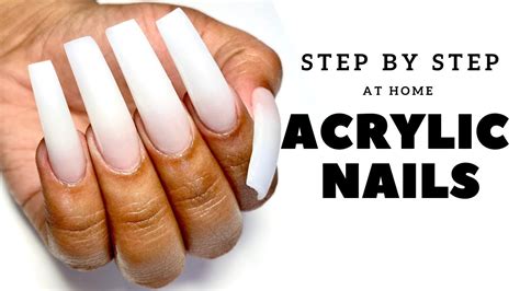 Step By Step Acrylic Nails At Home How To Do Professional Nails At