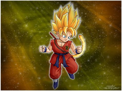 Chibi Goku Super Saiyan By Kazmedia On Deviantart