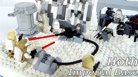 Lego Star Wars Moc Speedbuild Imperial Base On Hoth Youtube
