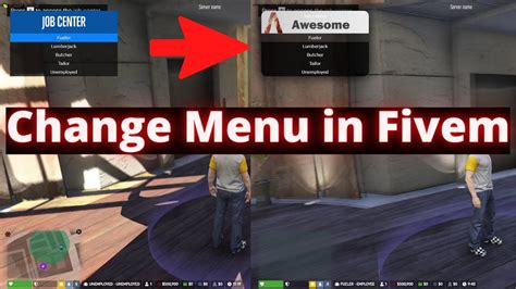 How To Change Menu In Fivem Server Youtube