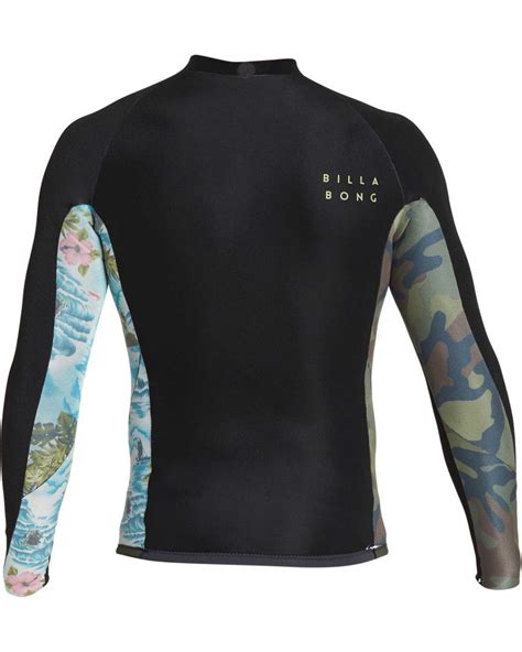 Wetsuits Billabong Mens 2mm Revolution Interchange Long Sleeve Jacket