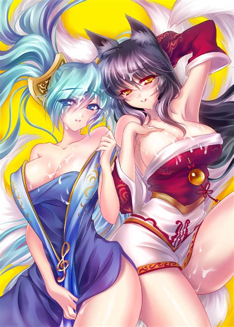 Ahri And Sona Buvelle League Of Legends Drawn By S Yin Danbooru