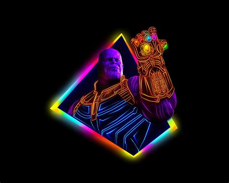 1280x1024 Thanos Avengers Infinity War 80s Style Artwork 1280x1024