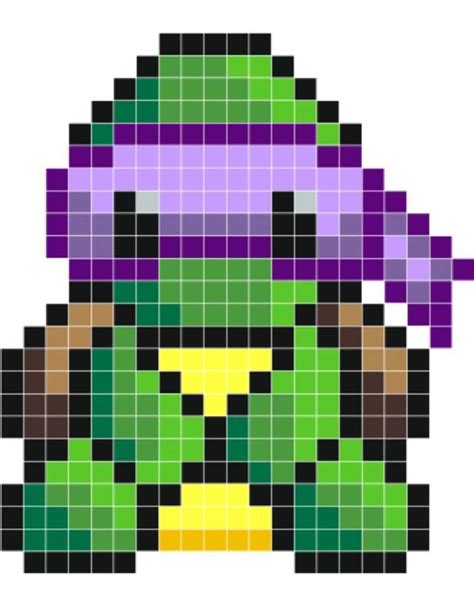 Teenage Mutant Ninja Turtles Donatello Pixel Art