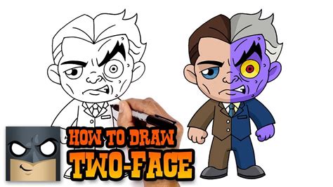 How To Draw Two Face From Batman Germanshepherdfacedrawing