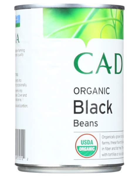 Cadia Organic Black Beans 15 Oz Dutchmen Organics