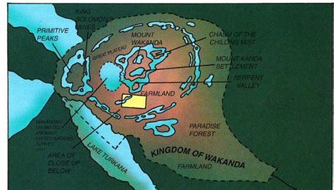 Map of wakanda in addition to the technologically advanced central wakandan capital there also exists about eighteen other tribes called the marsh tribes. LIAM DEVLIN