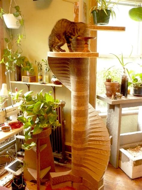 Helical Cardboard Cat Towergym Cat Tower Cat Furniture Cat Towers