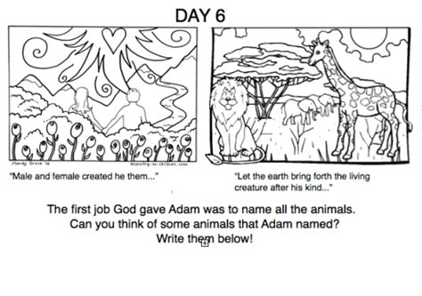 God Made The Animals Coloring Page Engage In Creativity And
