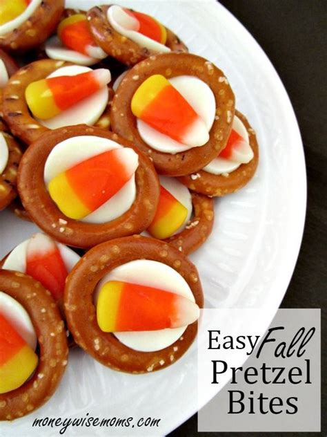 Easy Fall Pretzel Bites That Take Less Than 10 Minutes To Make Sweet And Salty Treat Perfect For