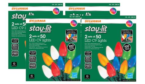 Pack Sylvania Stay Lit Platinum Led C Multicolor Lights Sets Of Per Box Walmart Com