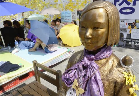 76 of people polled in south korea oppose removal of comfort women statue in seoul the