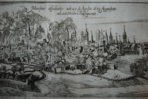Kupferstich - Ansicht von Münster vor der Belagerung ...