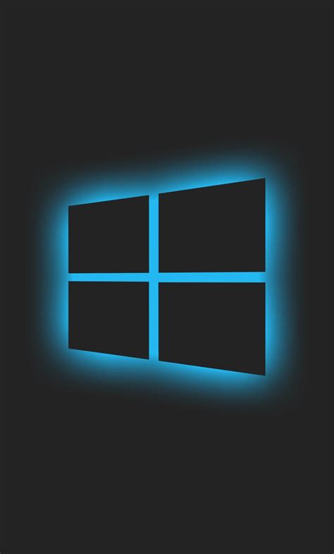 1280x2120 Windows 10 Logo Blue Glow Iphone 6 Plus Wallpaper Hd Hi Tech