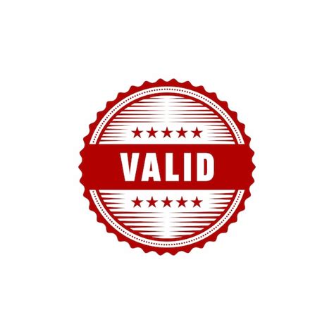 Premium Vector Valid Grunge Rubber Stamp Vintage Old Red Color