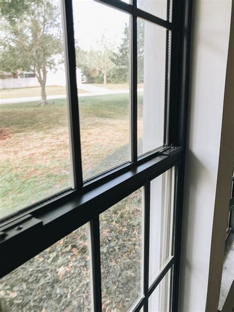 How To Paint Black Window Frames And Panes Within The Grove