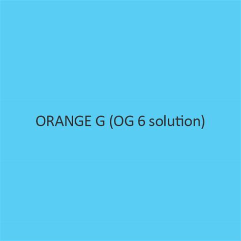 Buy Orange G Og 6 Solution Aqueous Solution 40 Discount