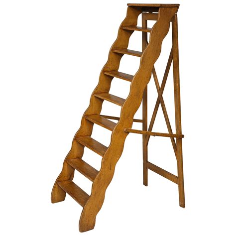 Haberdashery Rolling Ladder At 1stdibs
