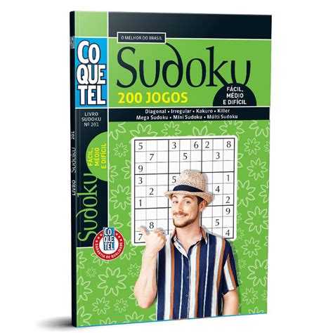 Livro Sudoku ed 201 fácil médio e difícil